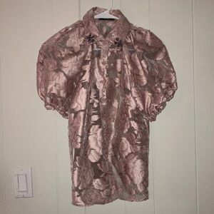 Dusty Rose Elegant Blouse New